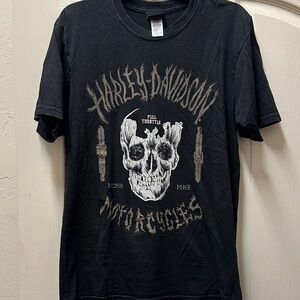 Harley-Davidson Black Skull Graphic Tee